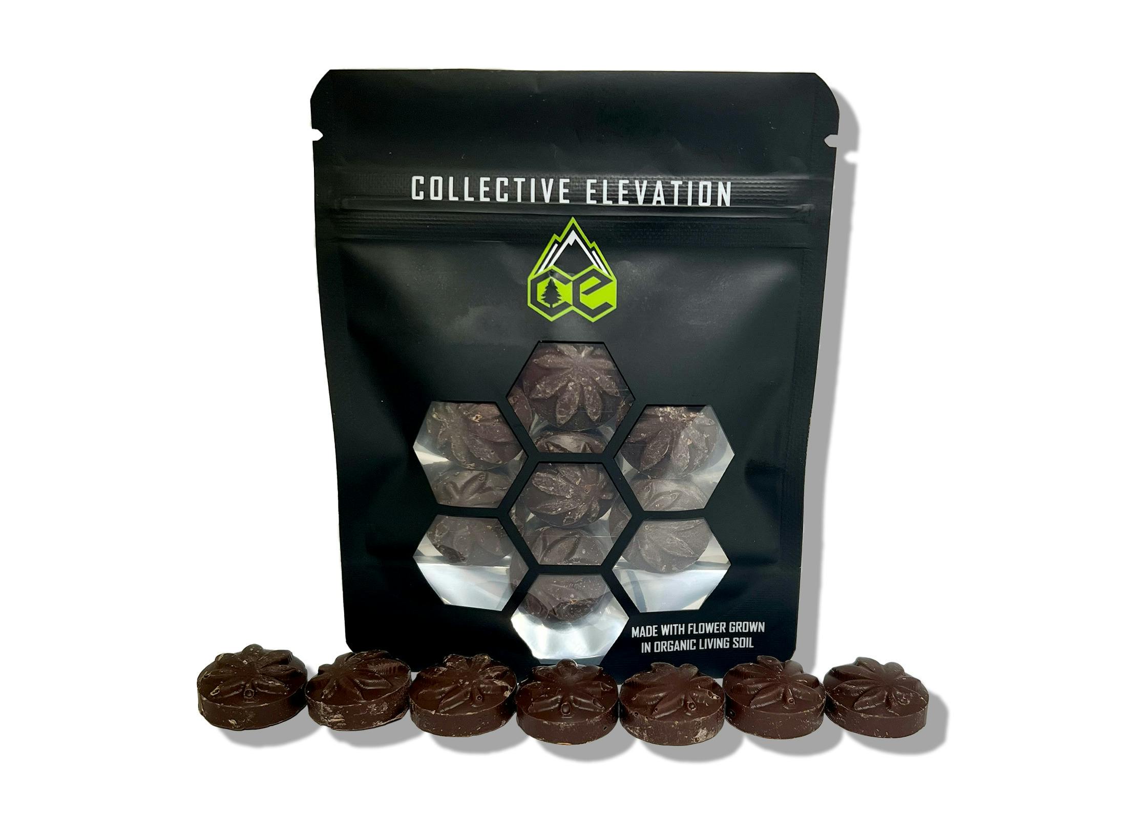 Chocolate Bites (7 Pack) | Sativa Espresso Crunch at Collective Elevation Missoula