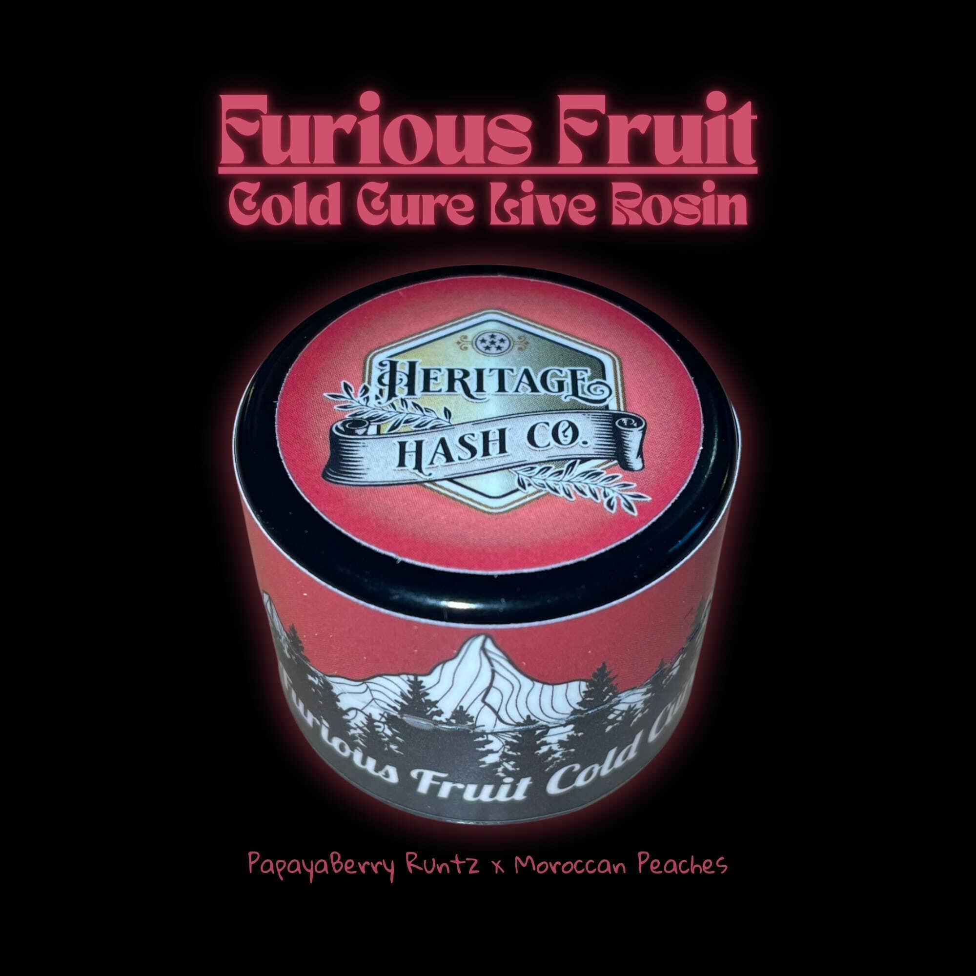 Heritage Hash Co. - Furious Fruit Cold Cure Live Rosin 1G