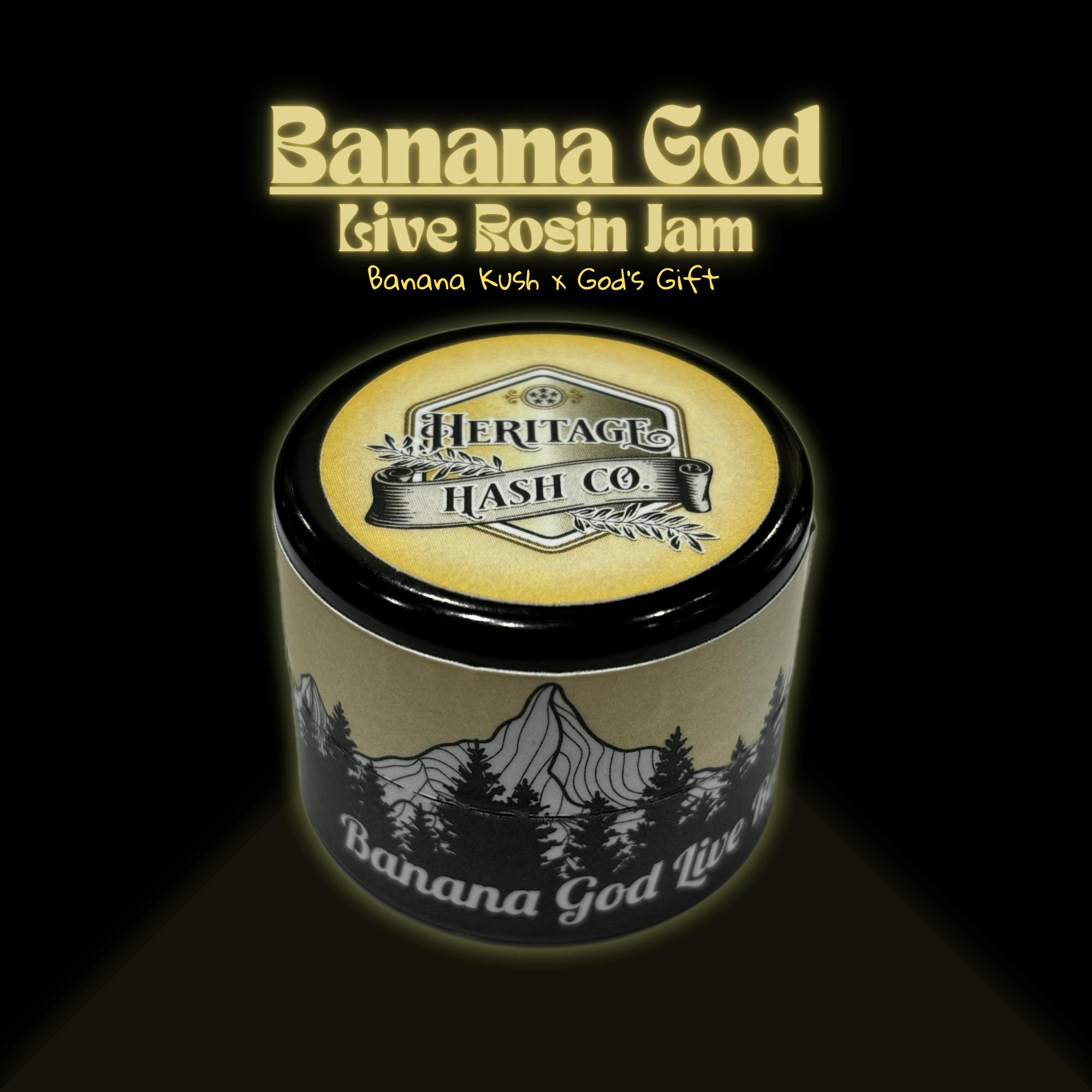 Heritage Hash Co. - Banana God Live Rosin Jam 1G