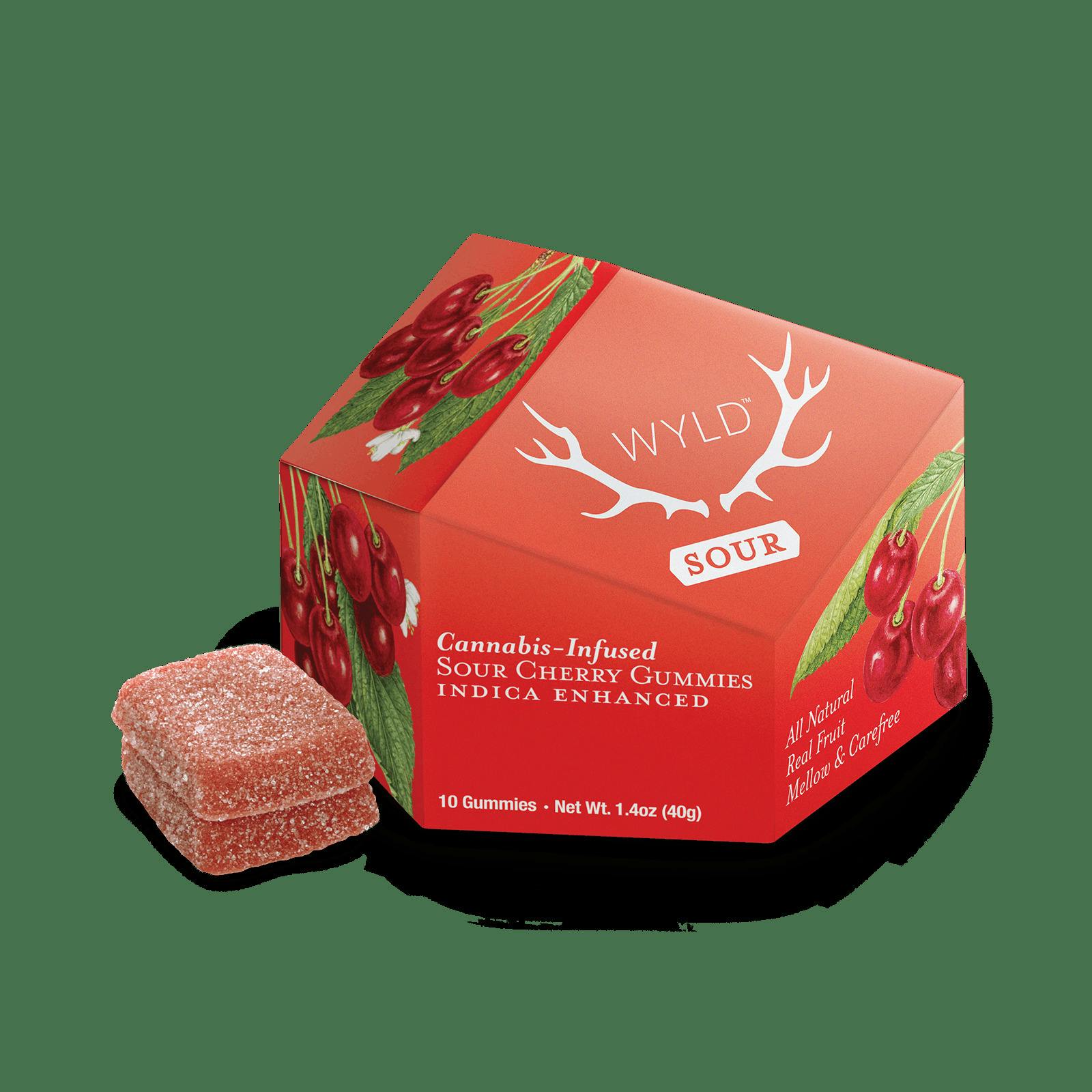 Wyld Sour Cherry 10pk 10mg Gummies