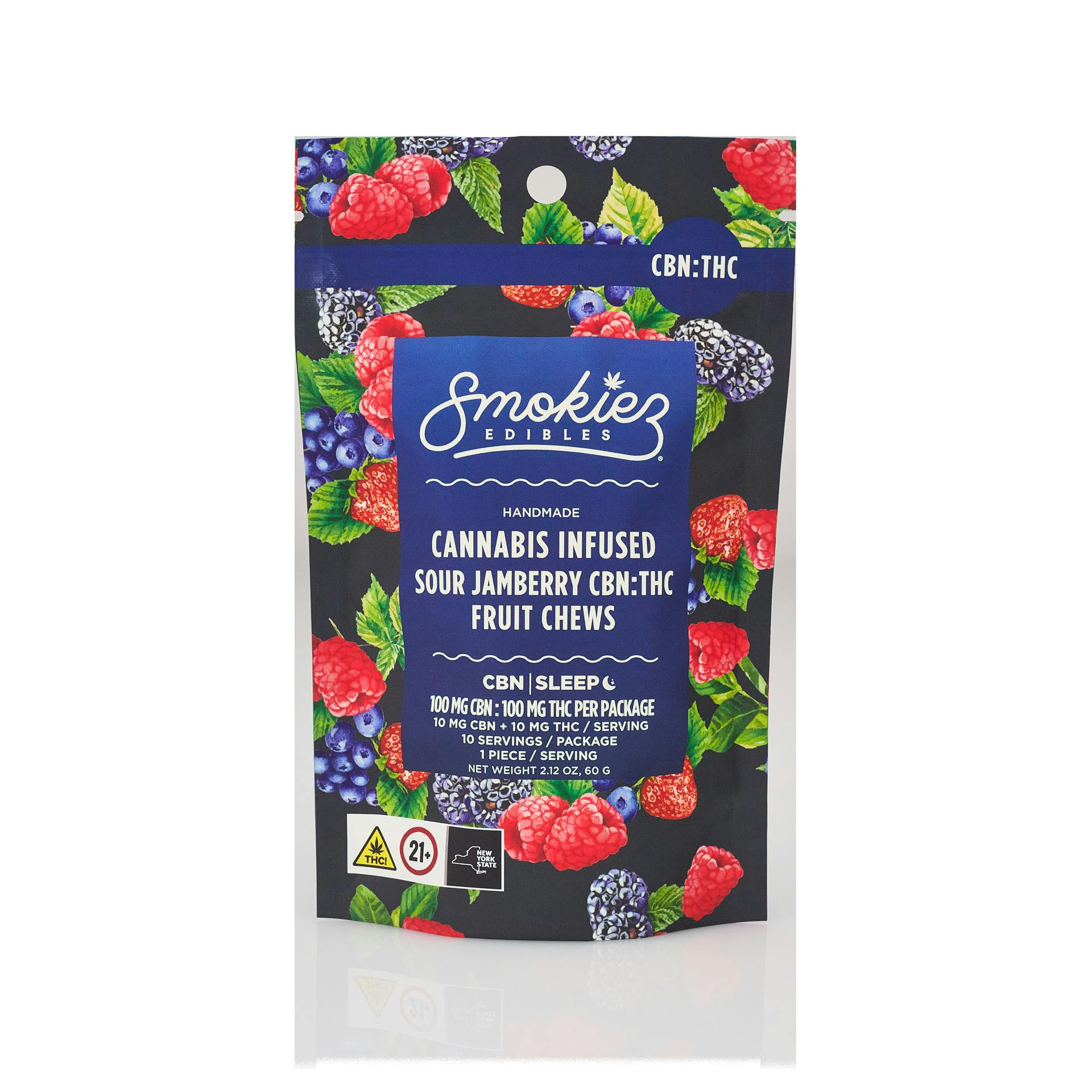 Smokiez Sour Jamberry 10pk 10mg Gummies