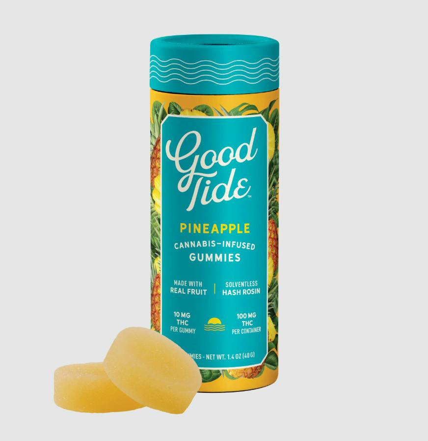 Good Tide Pineapple Uplifting 10pk 10mg Rosin Gummies