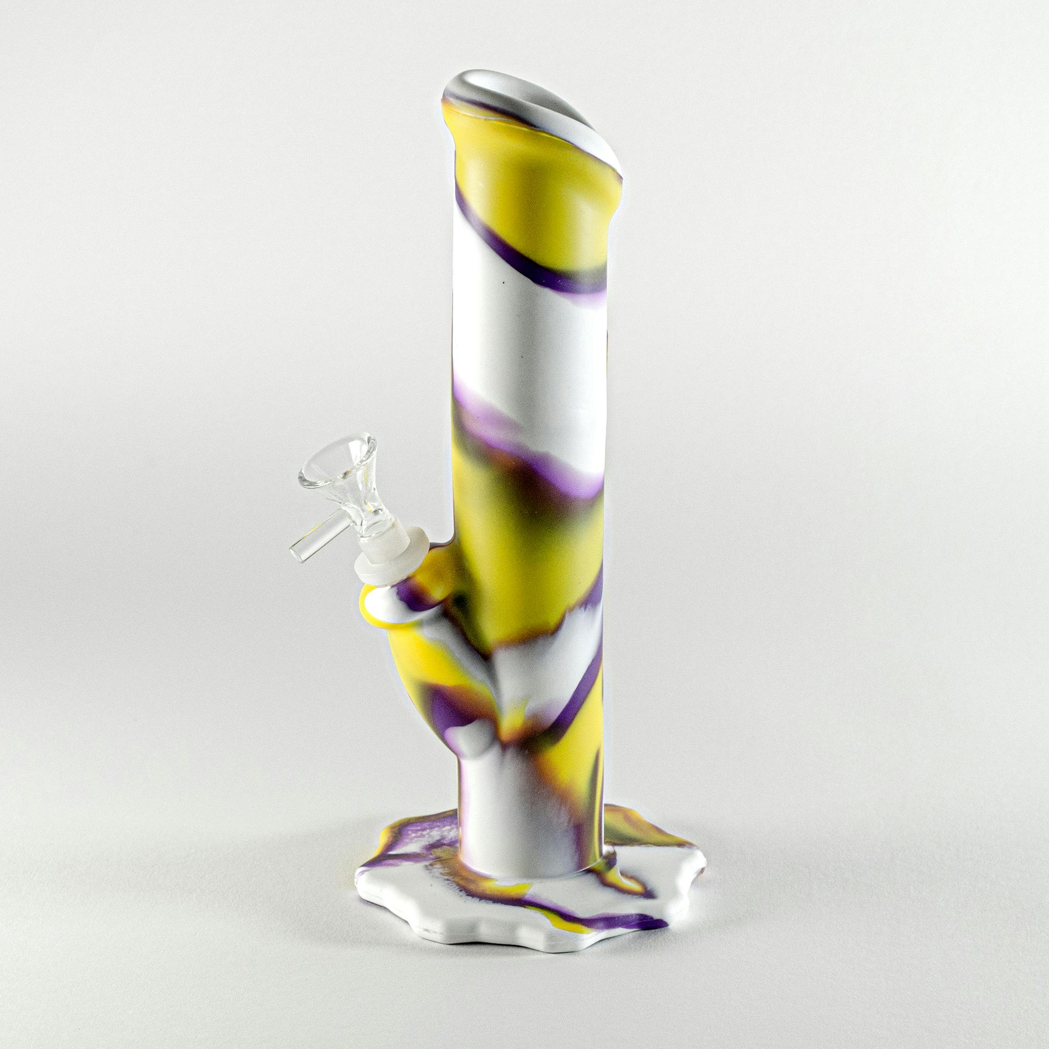 Bamboo Blaze - Silicone Hexagon Bong Slanted Mouthpiece - Pattern/Assorted