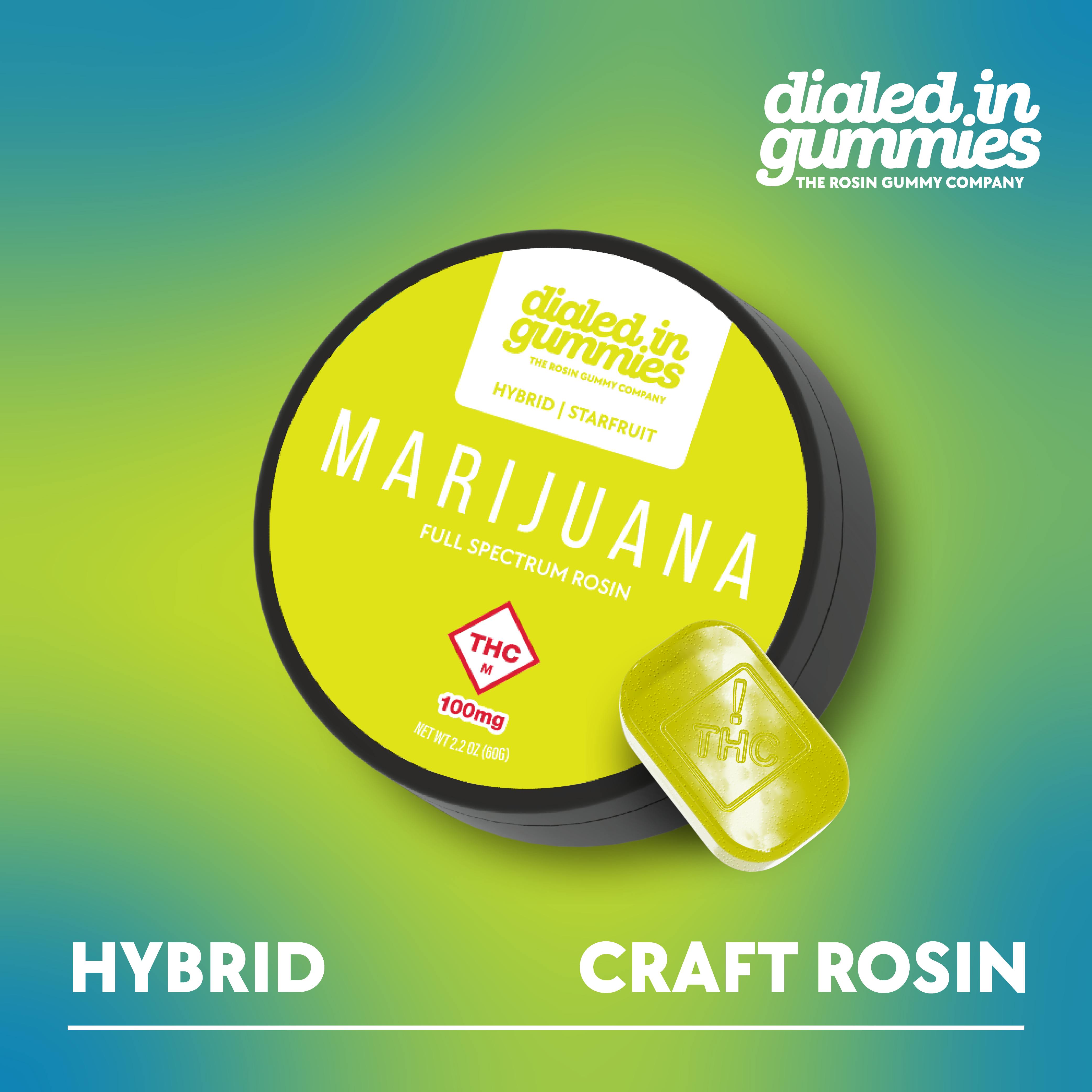 100MG STARFRUIT ROSIN GUMMIES