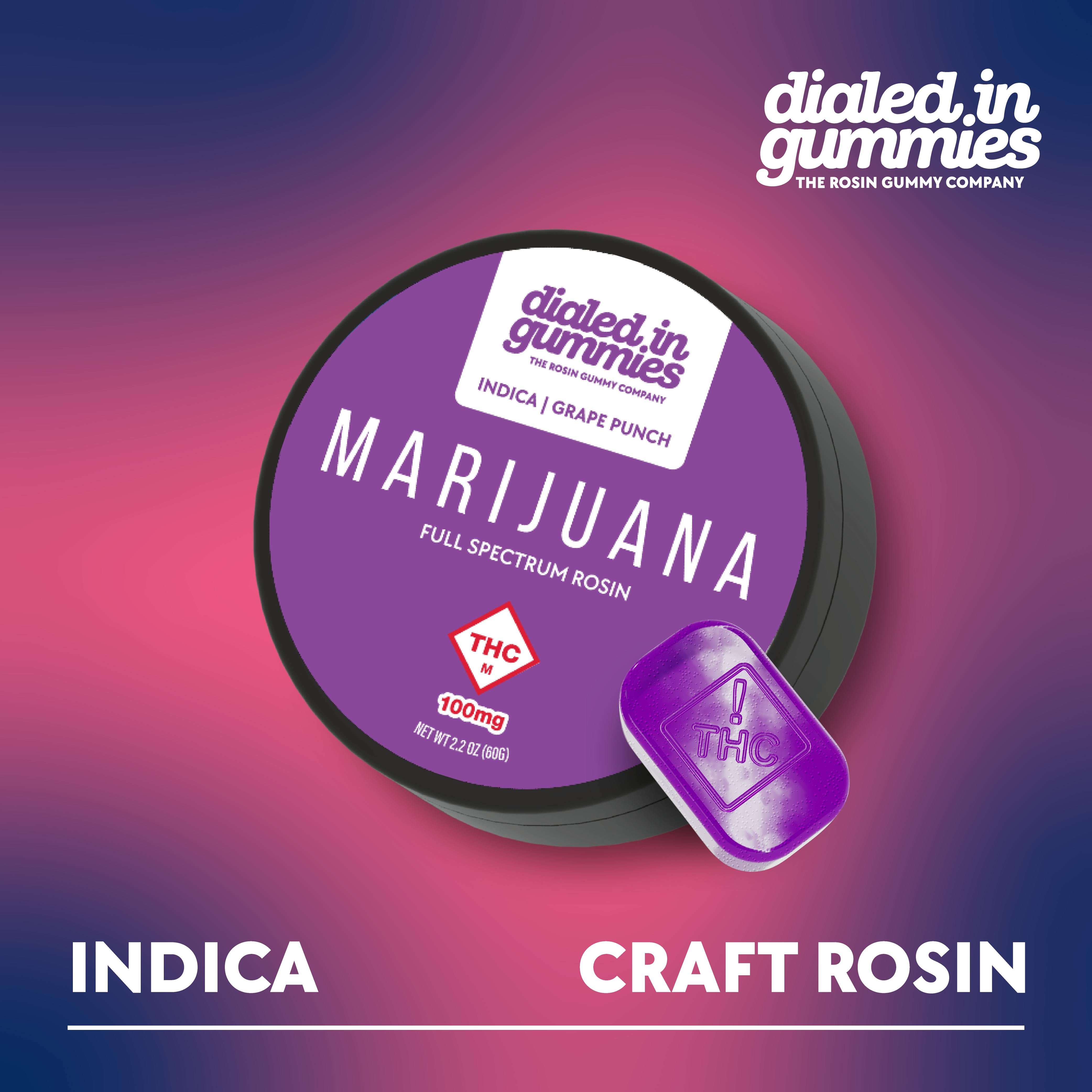 100MG GRAPE PUNCH ROSIN GUMMIES