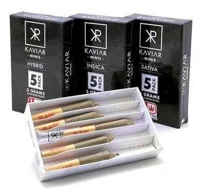 KAVIAR 0.6g Infused Preroll 5-Pack Glueberry X (I) ($20 OTD)