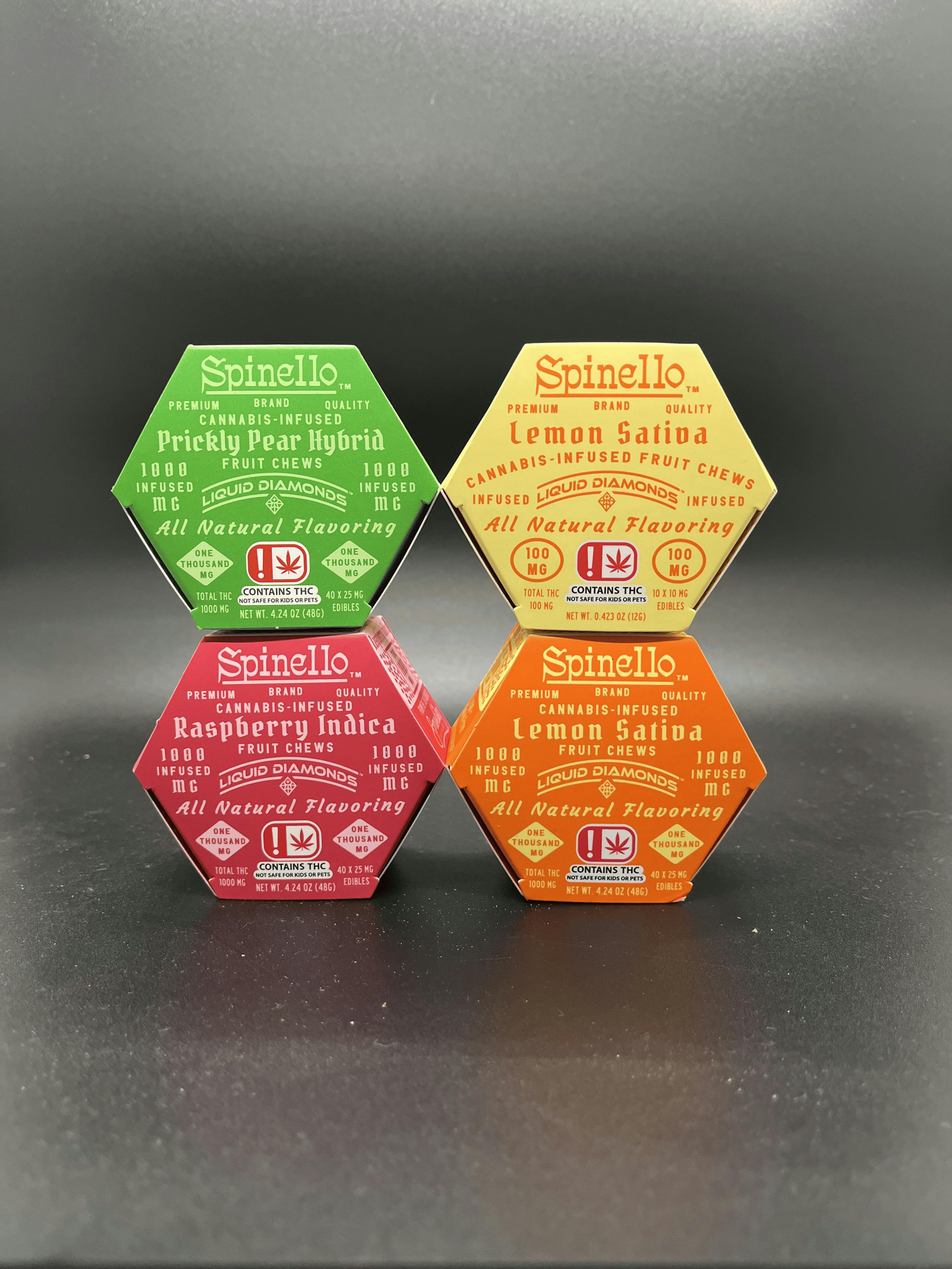 Lemon Sativa Liquid Diamond Fruit Chews | 1000mg | 40ct | 25mg/ea