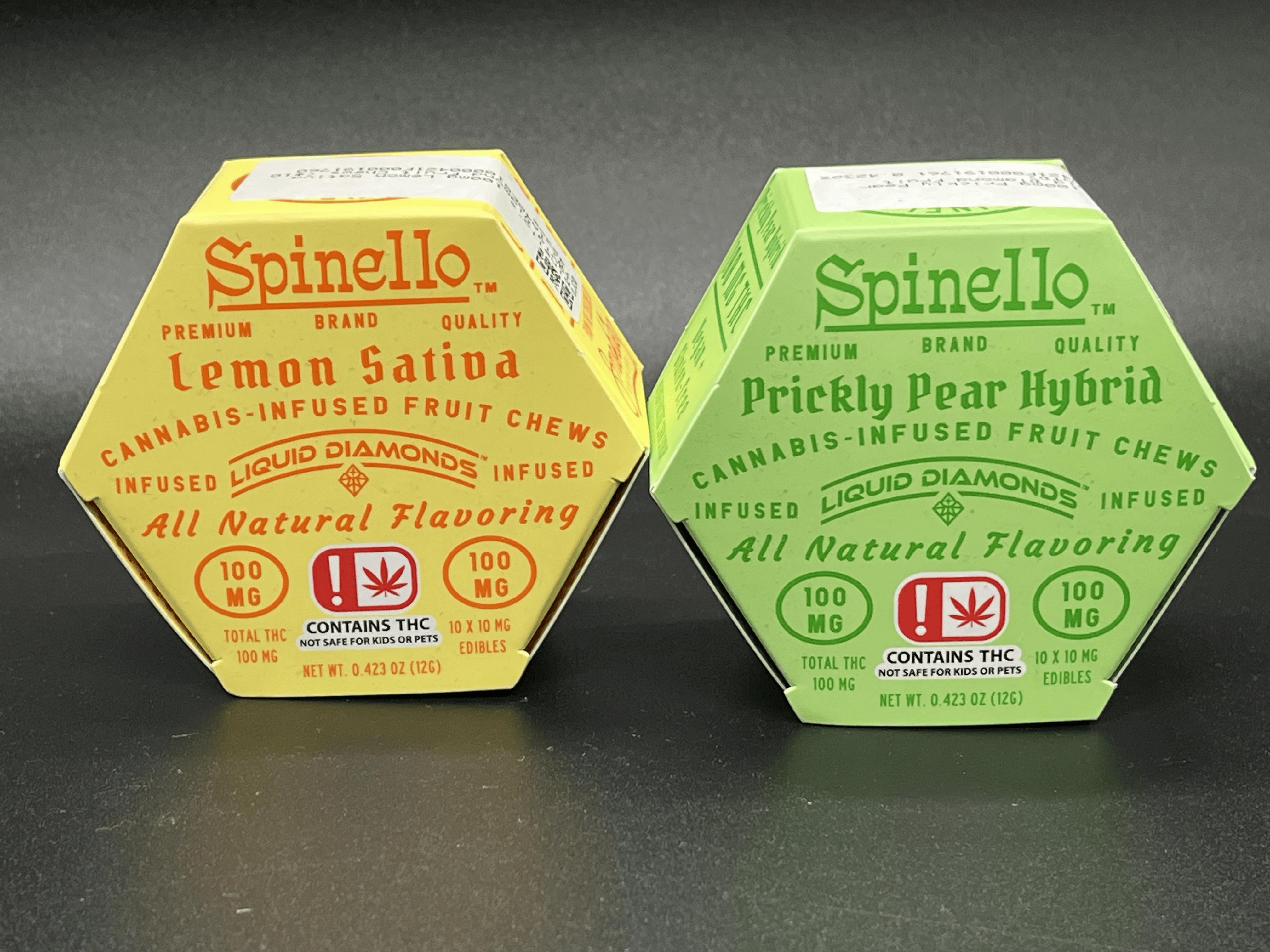 Lemon Sativa Liquid Diamond Fruit Chews | 100mg | 10ct | 10mg/ea