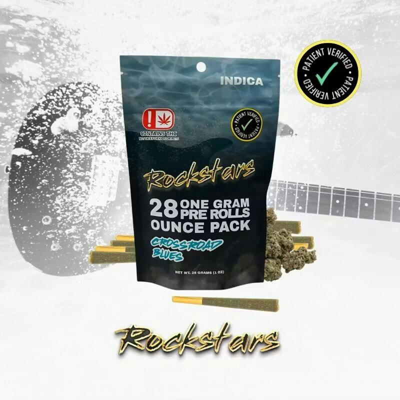 Rockstars 28g Preroll Pack Skunk Sabbath (H) ($20 Tax Incl.)