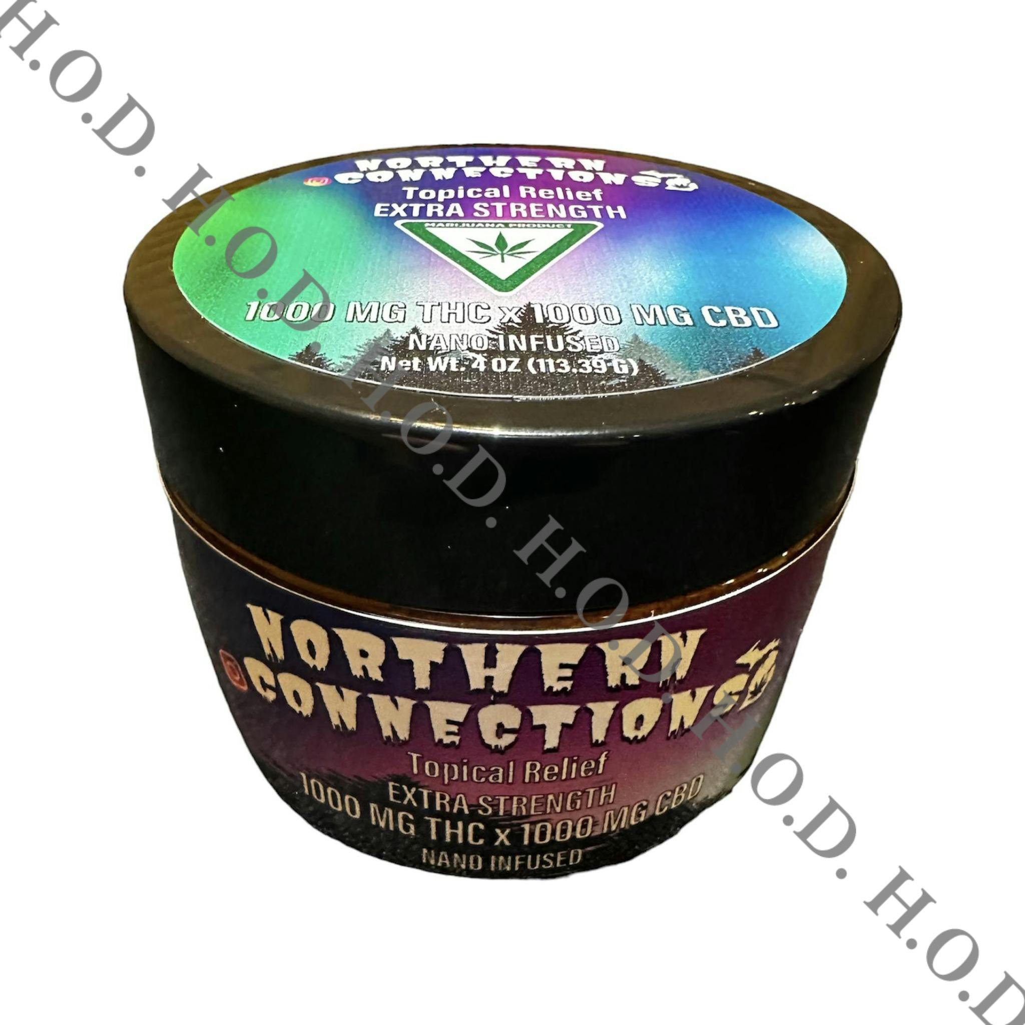 Northern Connections Topical Relief Extra Strength THC/CBD 1000mg/