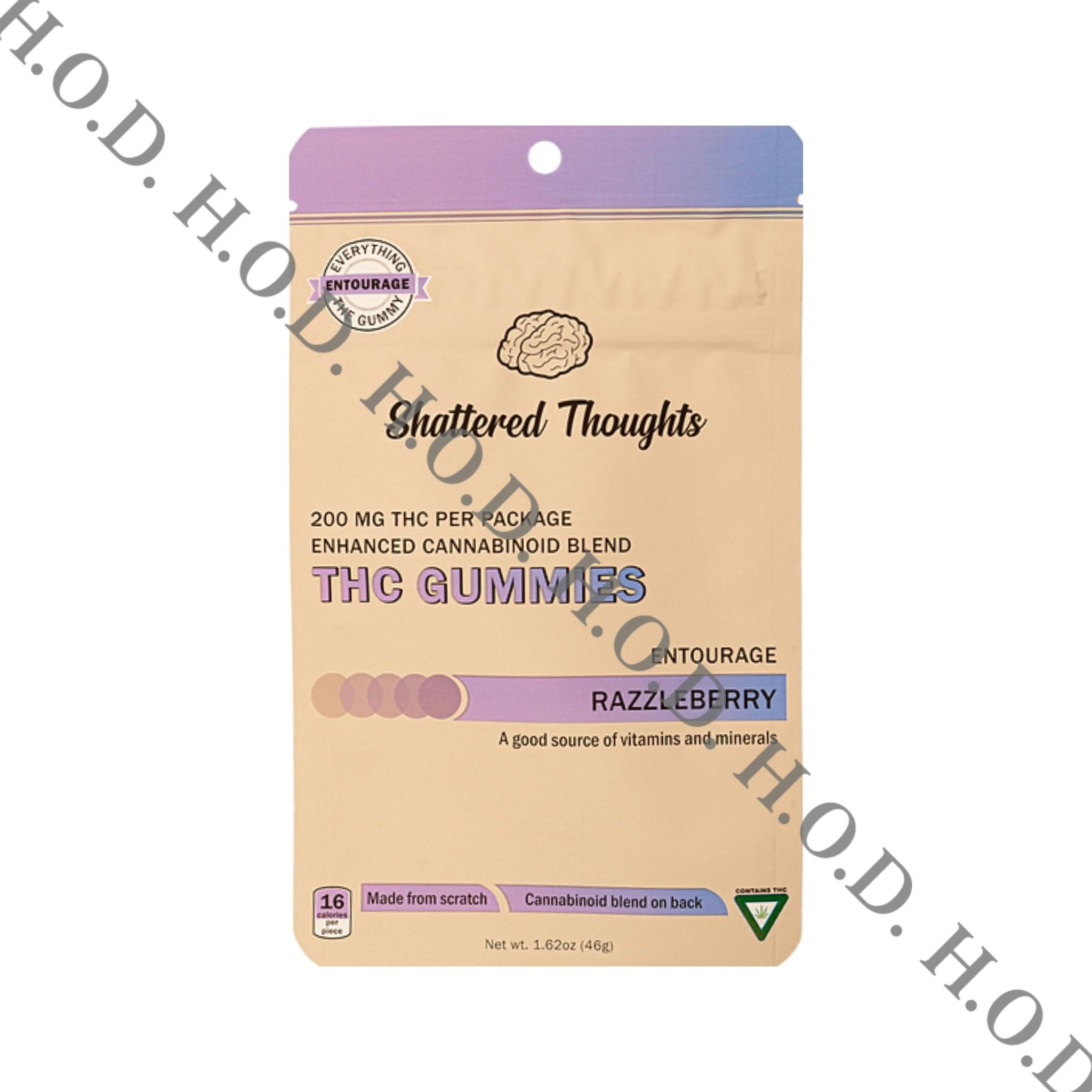 Shattered Thoughts Entourage Razzleberry Gummies