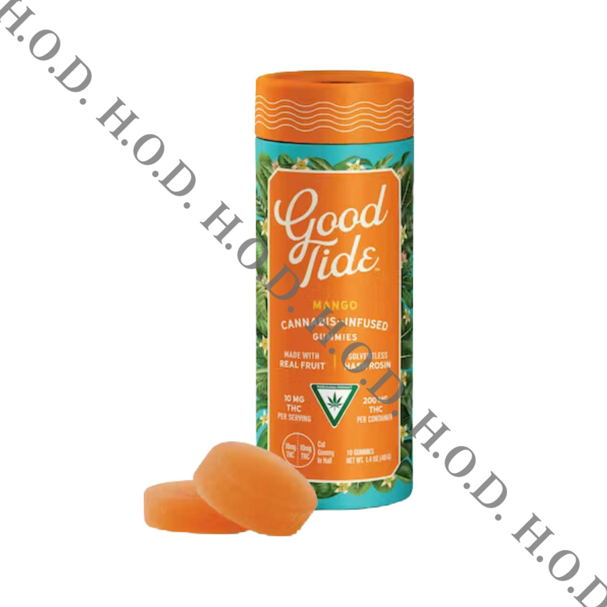 Good Tide Mango Solventless Hash Rosin Gummies