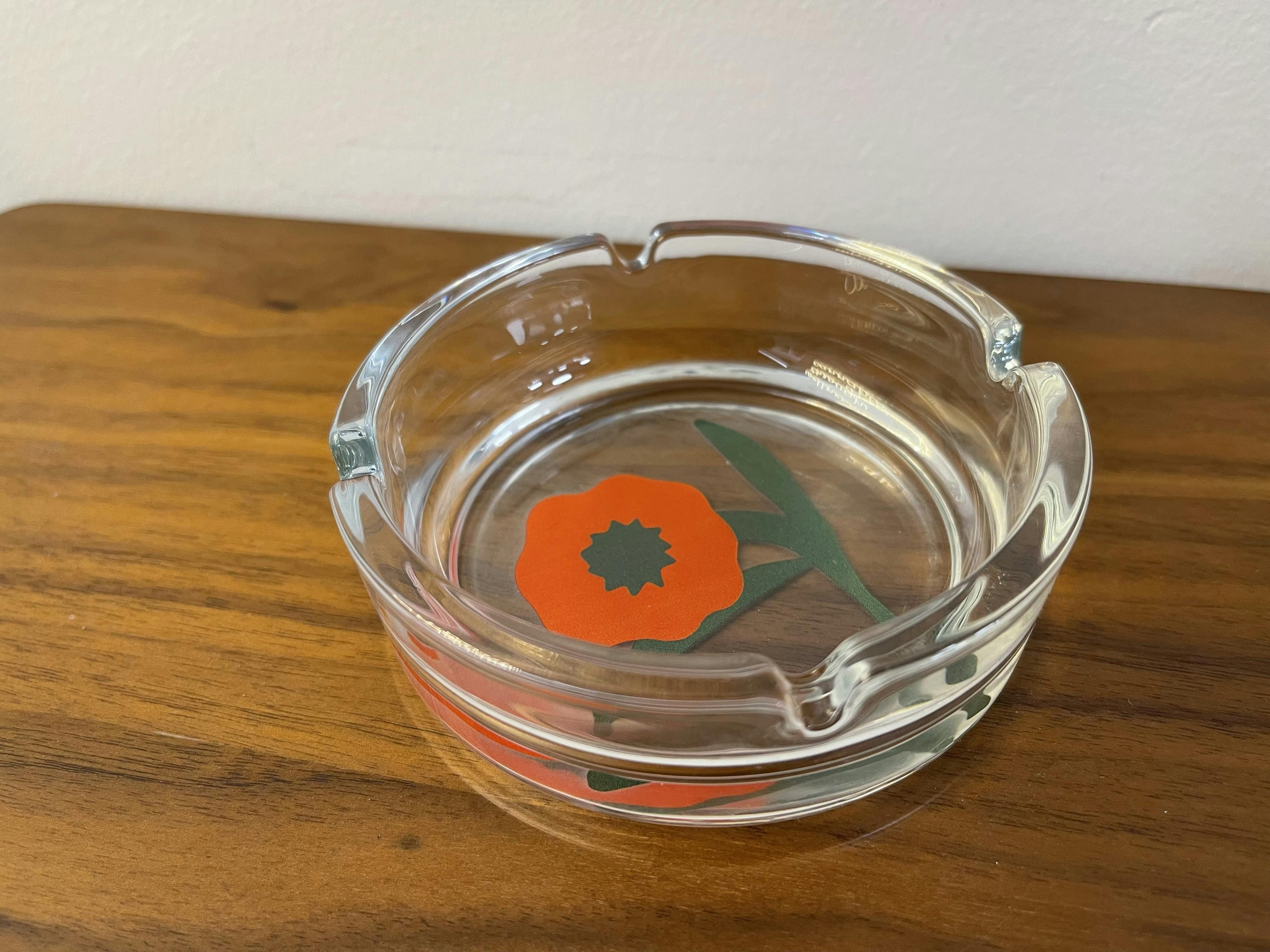 Clear Flower Ashtray