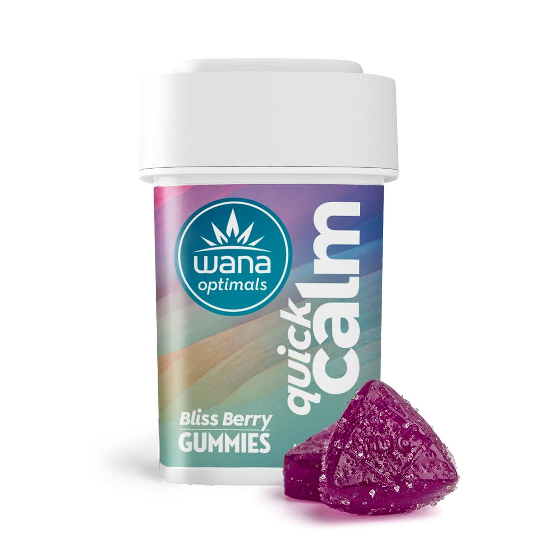 Wana Gummies | REC - Optimals Quick Calm | Bliss Berry