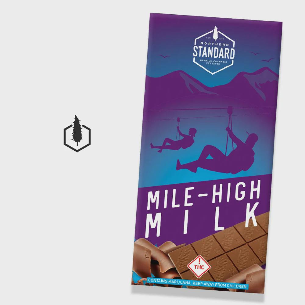Northern Standard | 100mg Chocolate Bars | REC - Mile High Milk 1:1