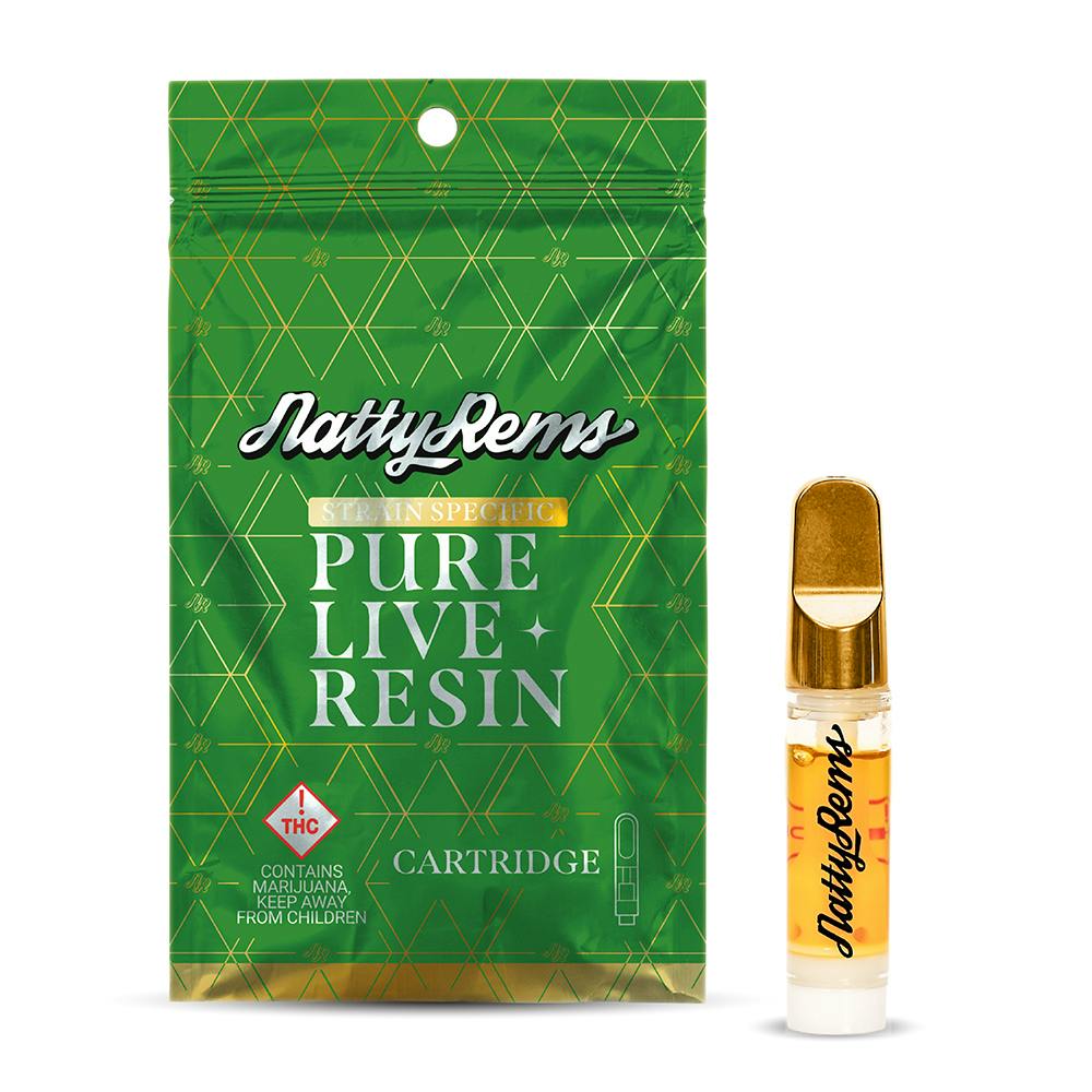 Natty Rems | 1g Gold Tip Live Resin Cartridge | REC - Slowpoke (I)
