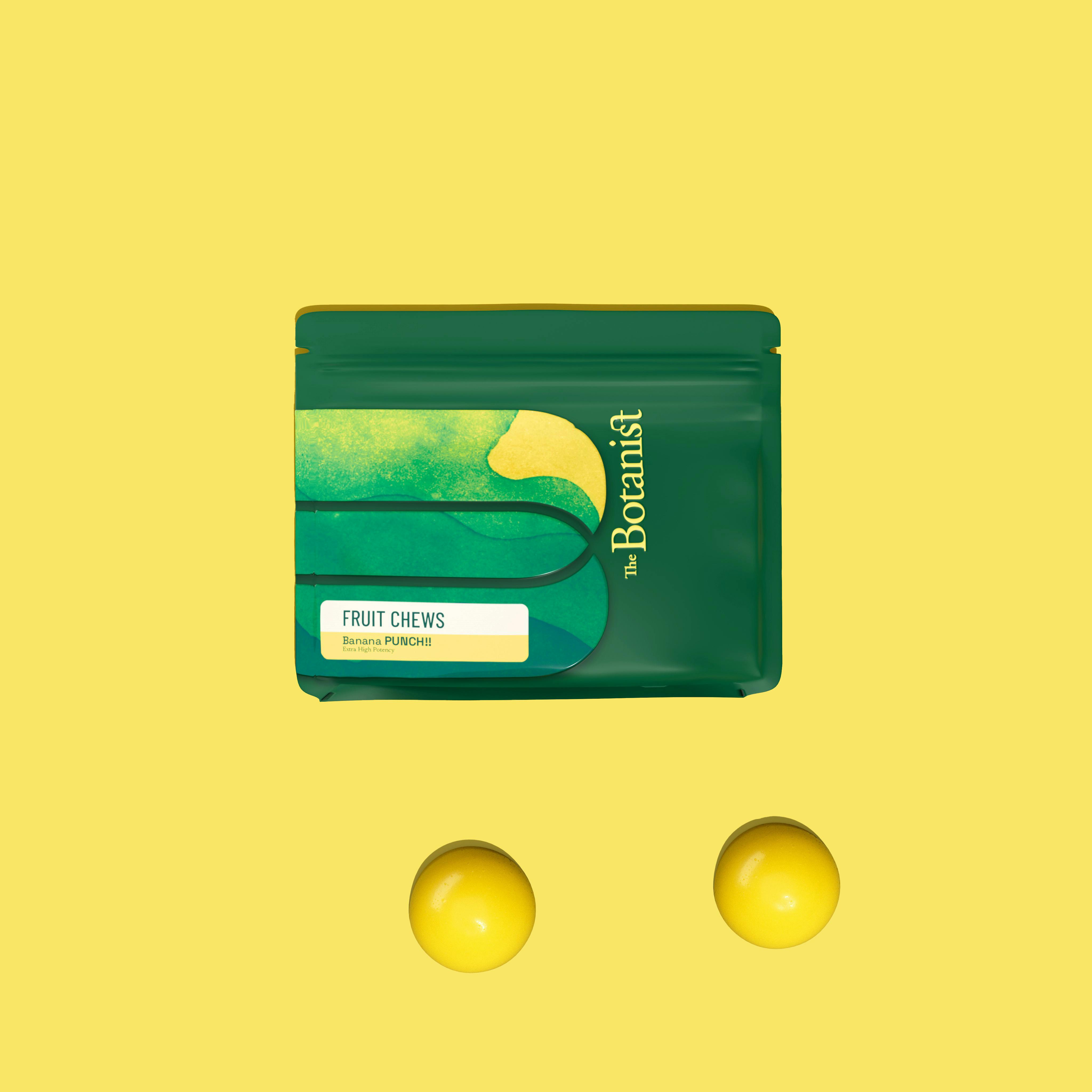 THE BOTANIST Fruit Chew 100mg: Banana Punch!! 2pc