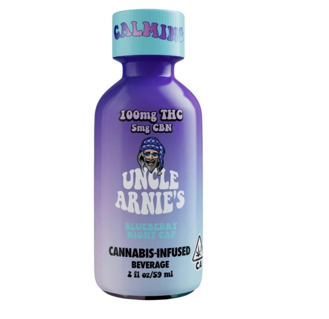 UNCLE ARNIE'S Drink 100mg: Blueberry Nightcap 4:1 THC:CBN