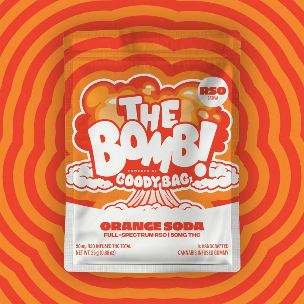 GOODY BOMB Gummies 50mg: Orange Soda RSO