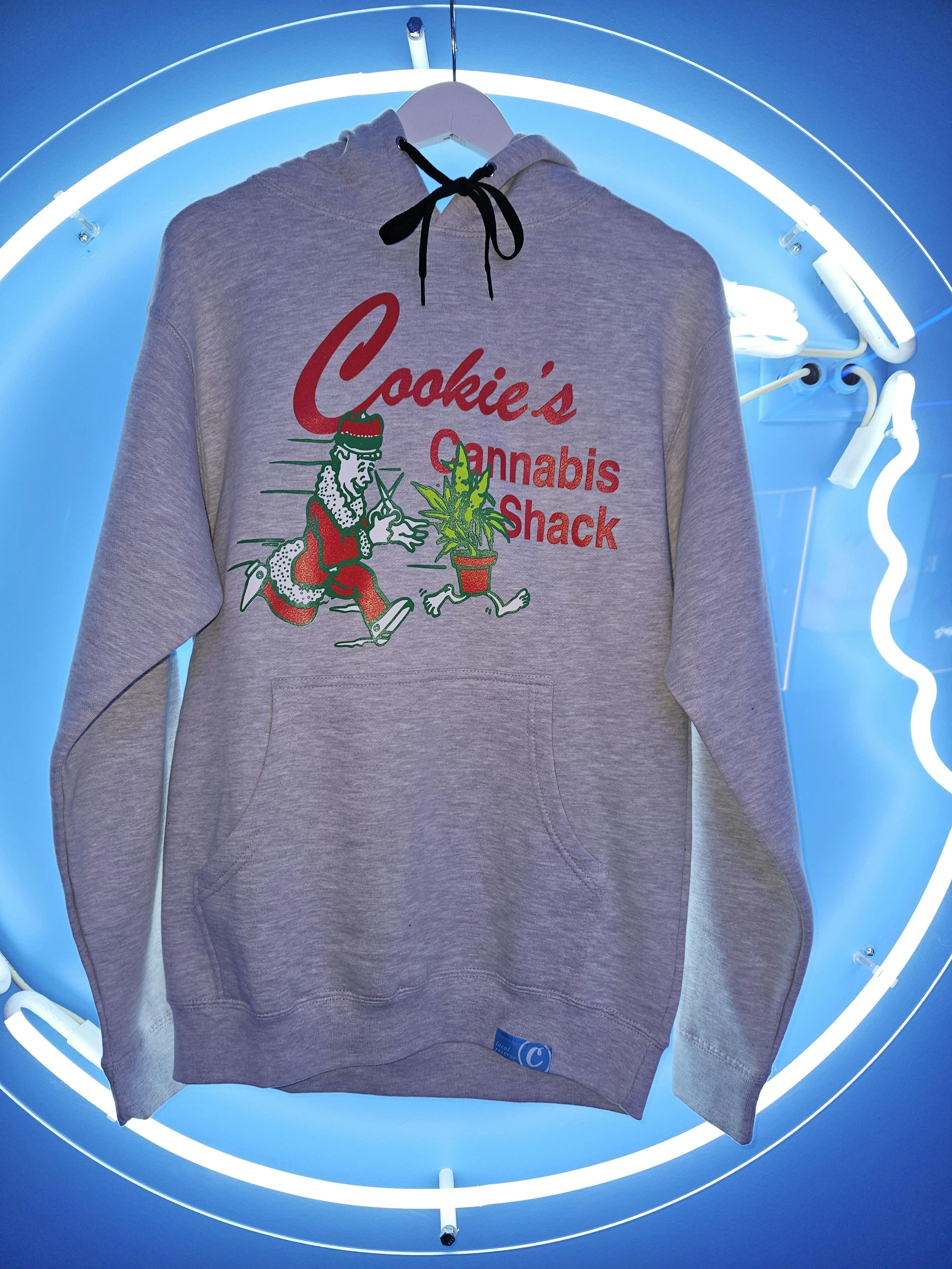 CANNABIS SHACK HOODIE (XL) GREY