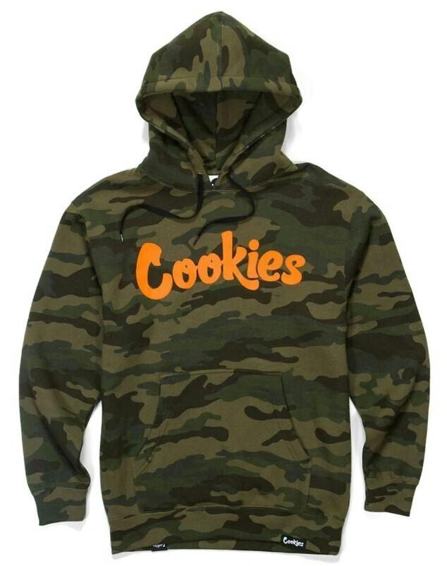 ORIGINAL MINT FLEECE HOODY- FOREST CAMO / BLACK