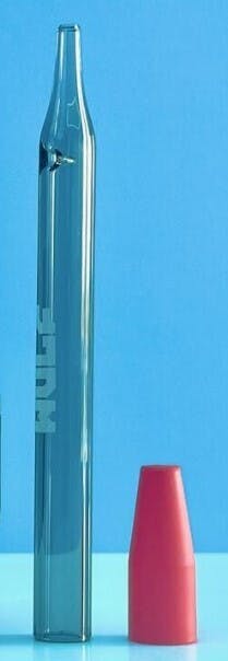 5" SMOKED GLASS NECTAR STRAW