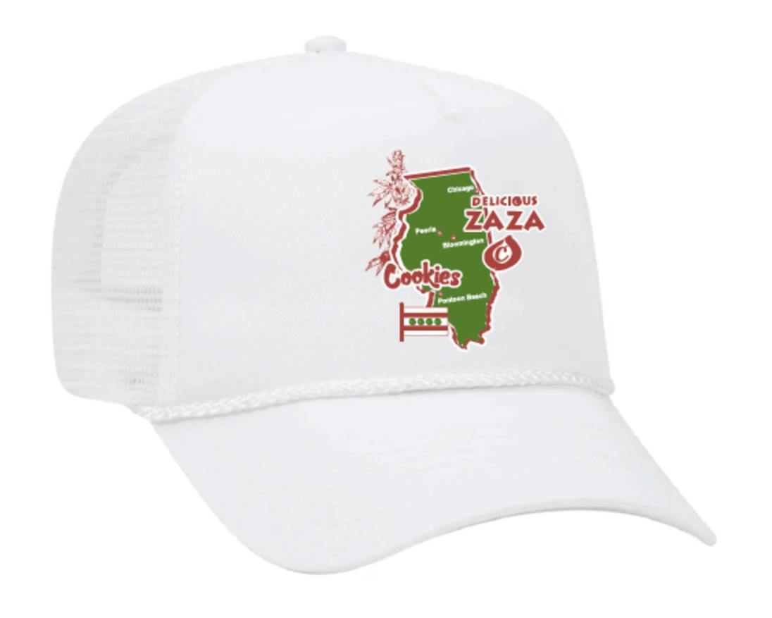Peoria Delicious Zaza Trucker Wht