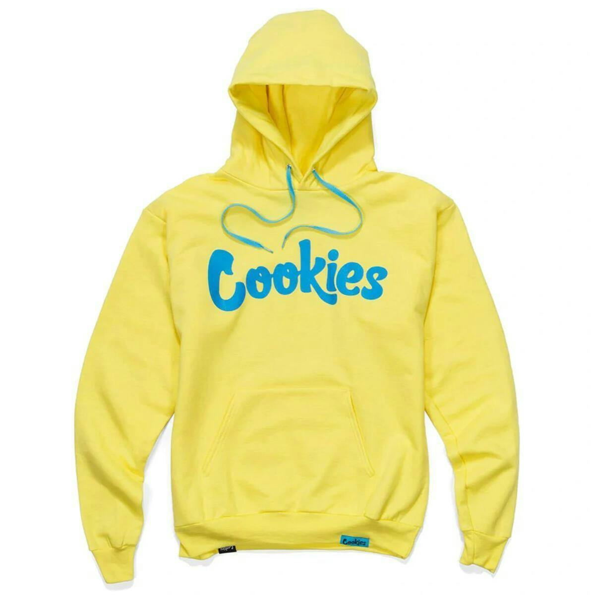 ORIGINAL MINT FLEECE HOODY- YELLOW / BLUE
