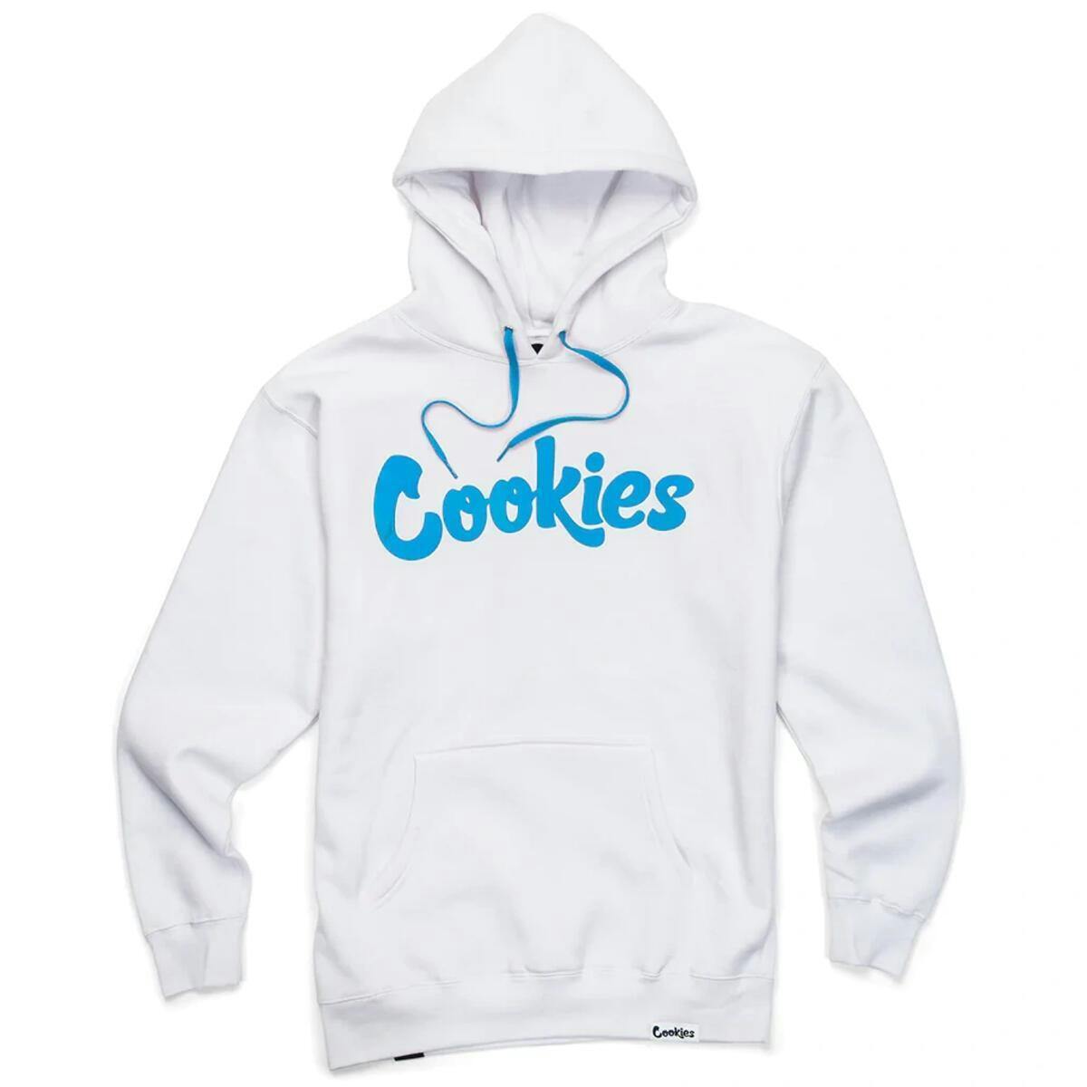 Original Mint Fleece Hoody White / Cookies Blue