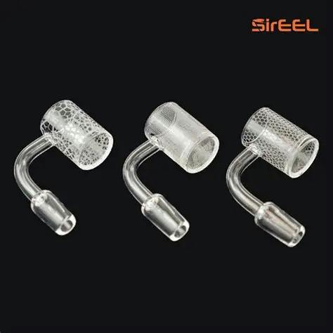 Etched Quartz Bucket 14mm Male Assorted Designs