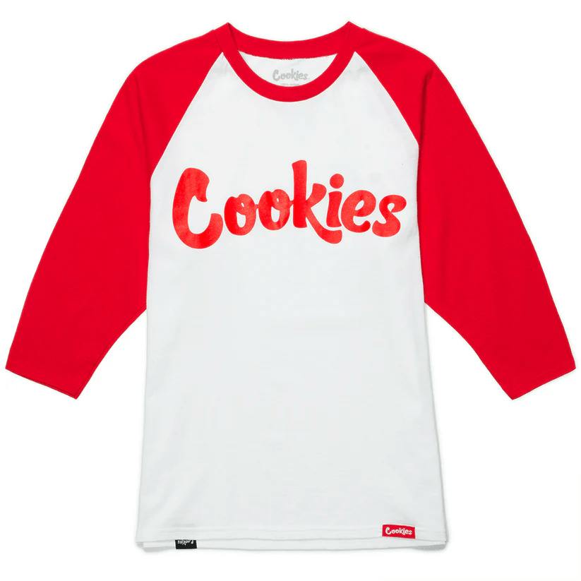 RED AND WHITE 3/4 SLEEVE SHIRT