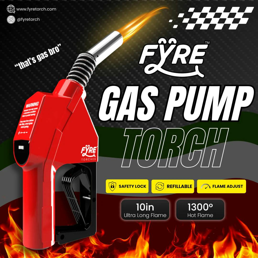 Gas Pump Torch Adjustable Flame