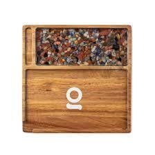 NATURAL ACACIA ROLLING TRAY
