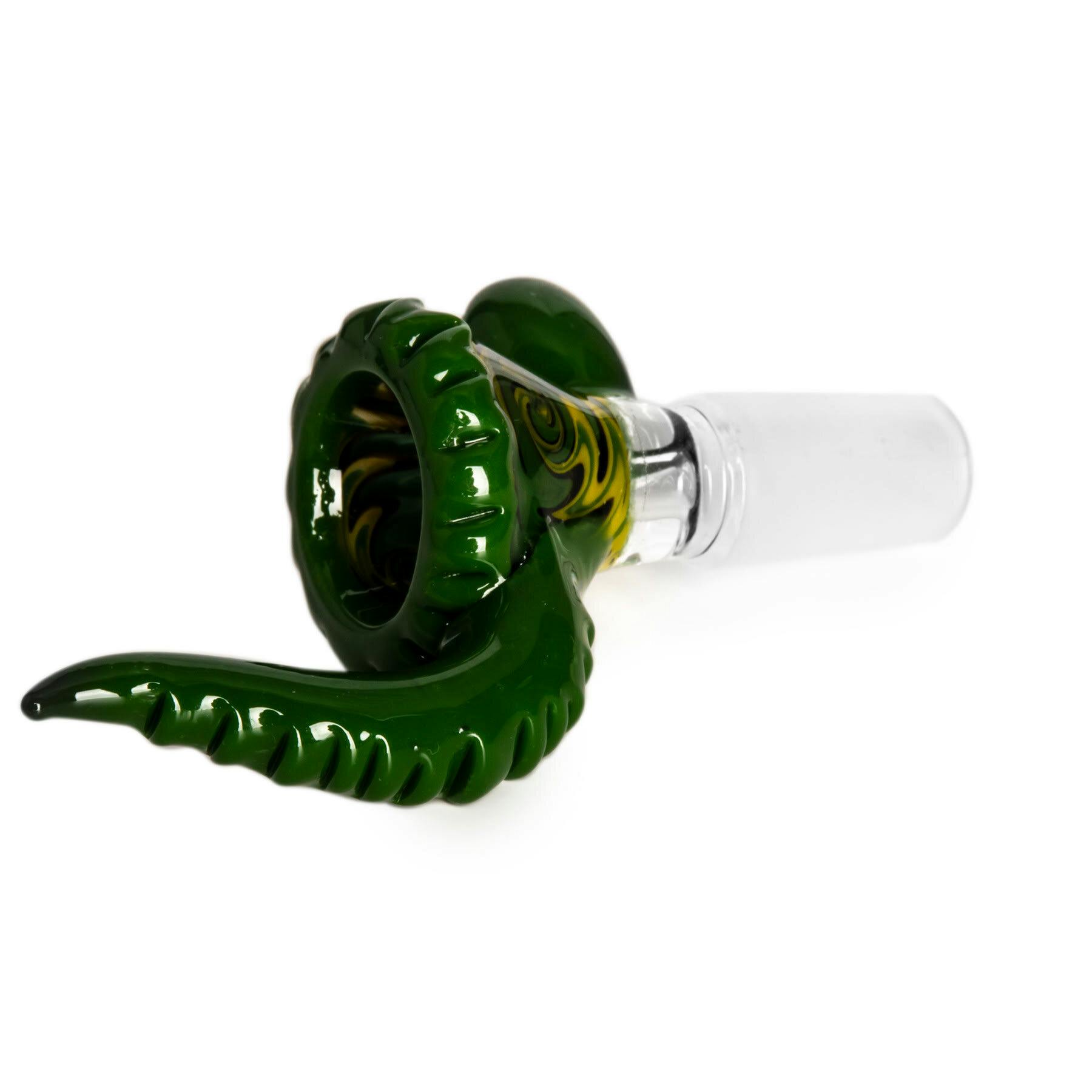WIG WAG W/ MARBLE 14MM BOWL / PULL OUT - GREEN
