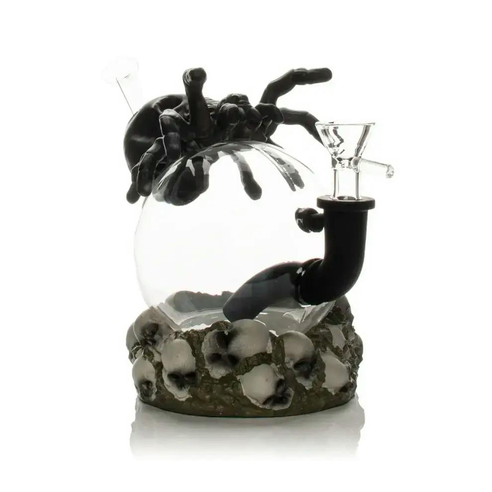 7.5" SPIDER & SKULL BONG