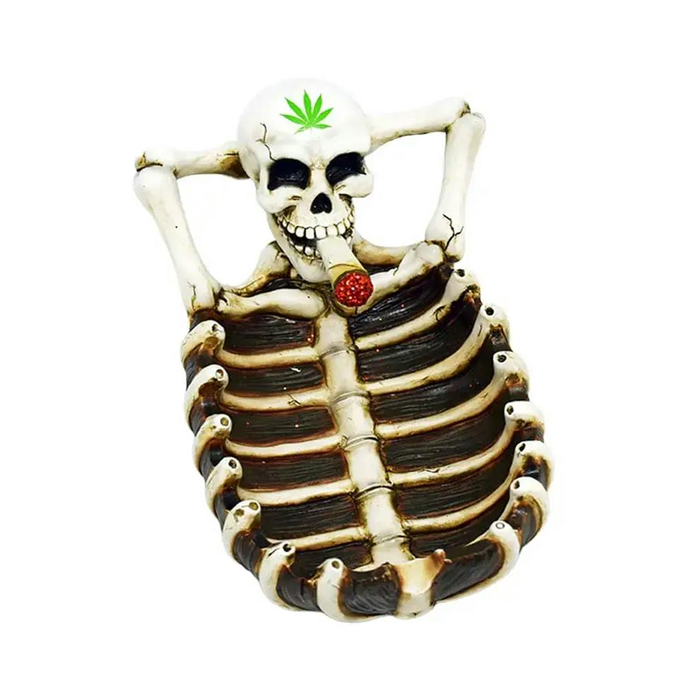 SKULL SMOKING ASHTRAY