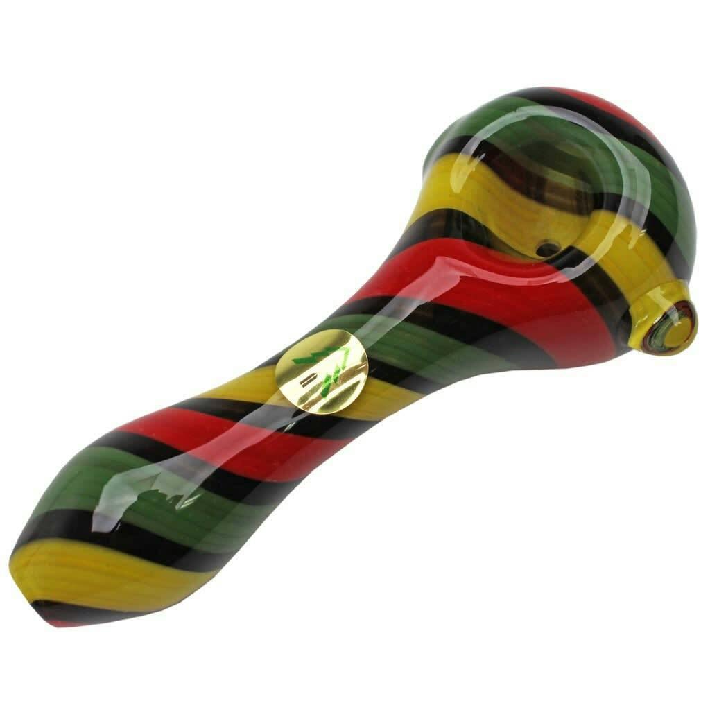 4" RASTA SWIRL GLASS PIPE