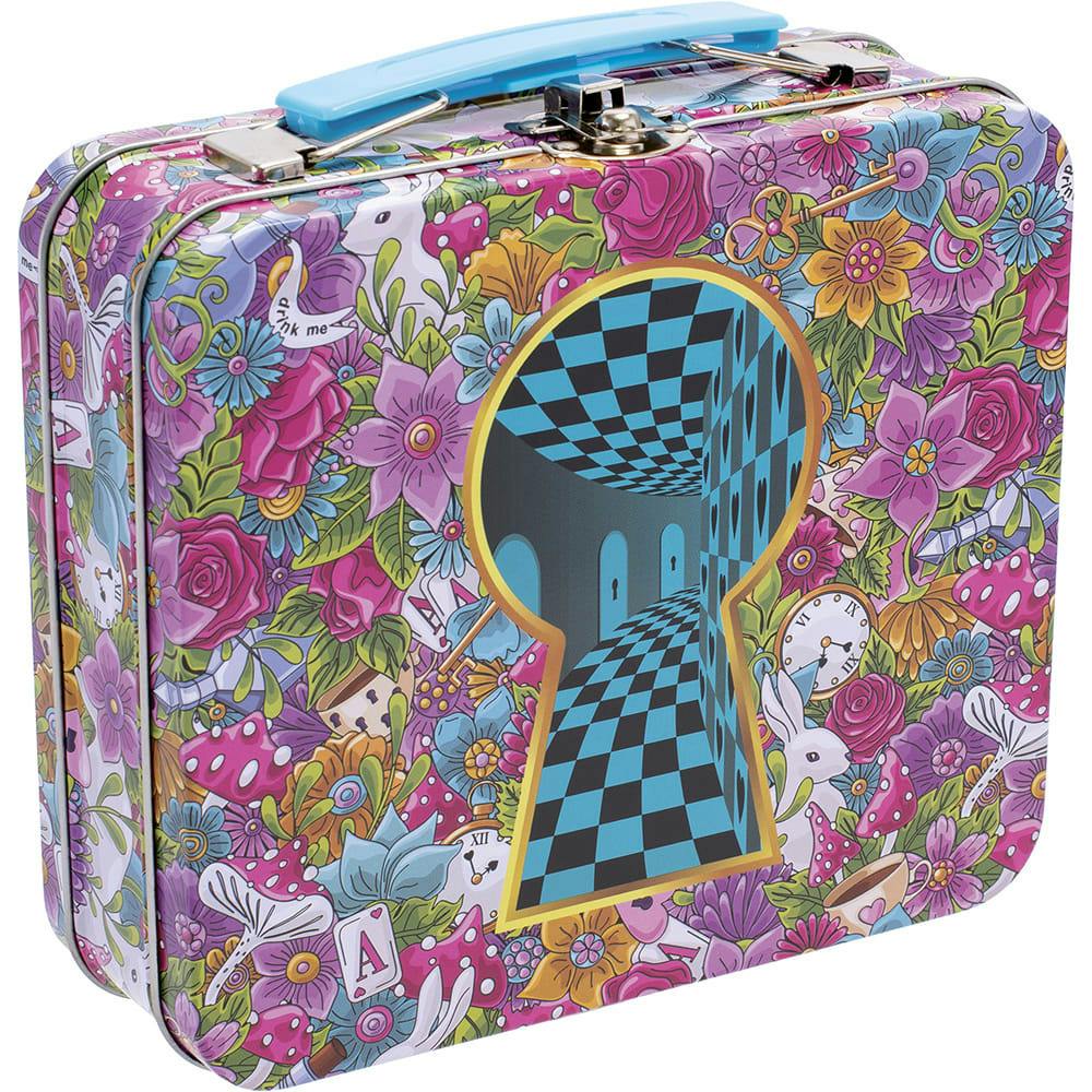 DOWN THE RABBIT HOLE TIN STASH BOX - LARGE