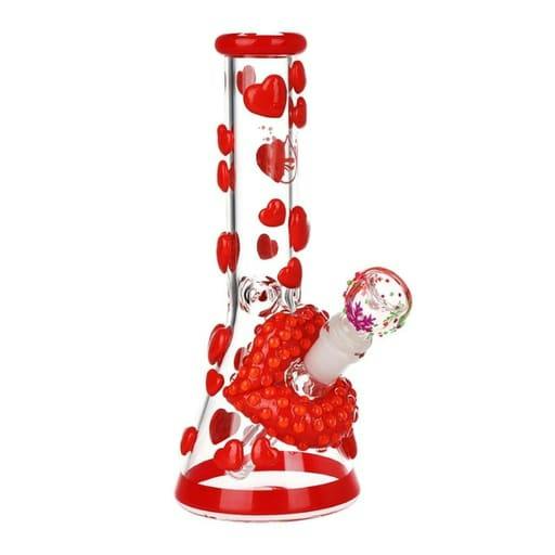 9.75" KISS MY LIPS GITD BONG