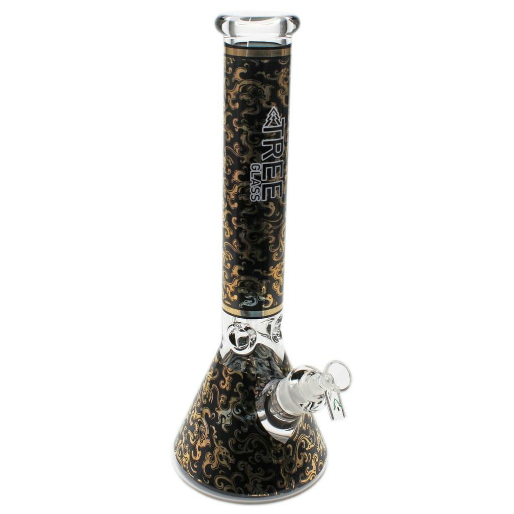 15" VINTAGE PATTERN BEAKER BONG