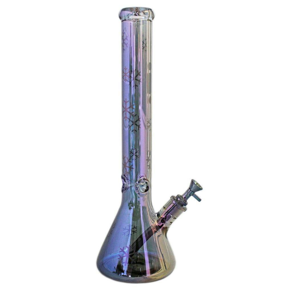 18" SNOWFLAKE BEAKER BONG