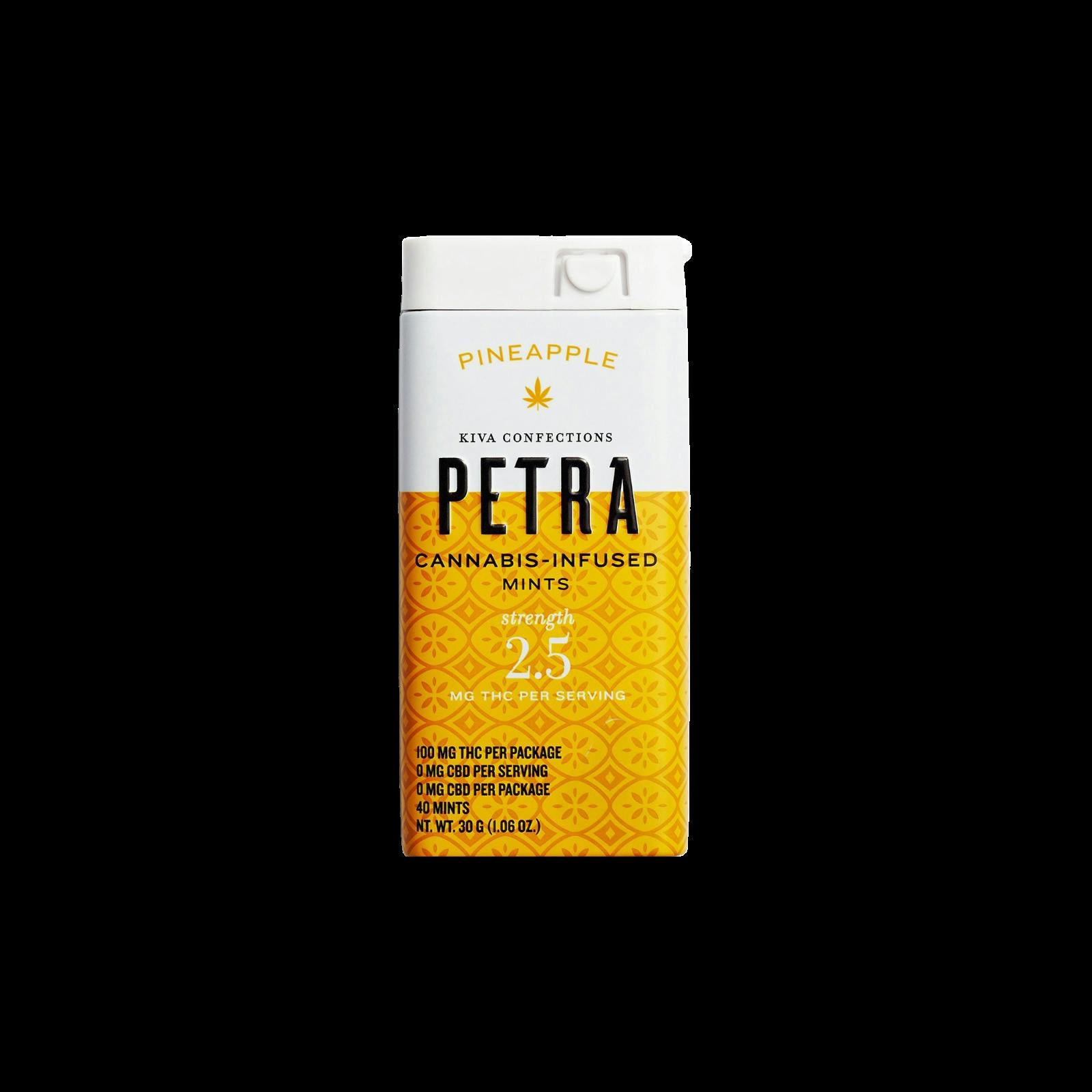 KIVA | PETRA PINEAPPLE | MINTS | 100MG | REC