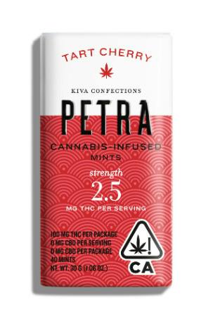KIVA | PETRA TART CHERRY | MINTS | 100MG | REC