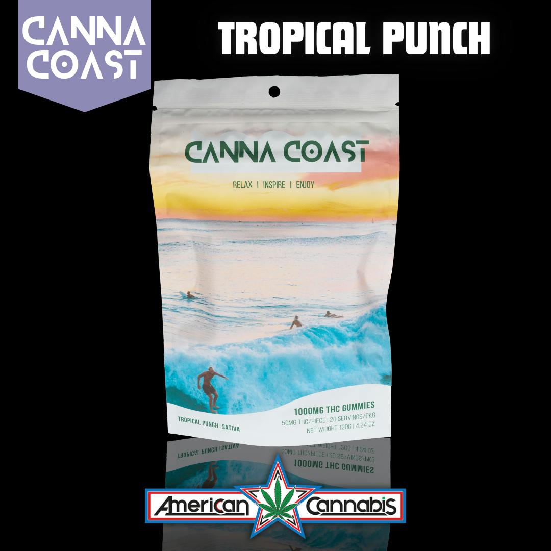 [Edibles] Canna Coast Tropical Punch 1000mg [Sativa]