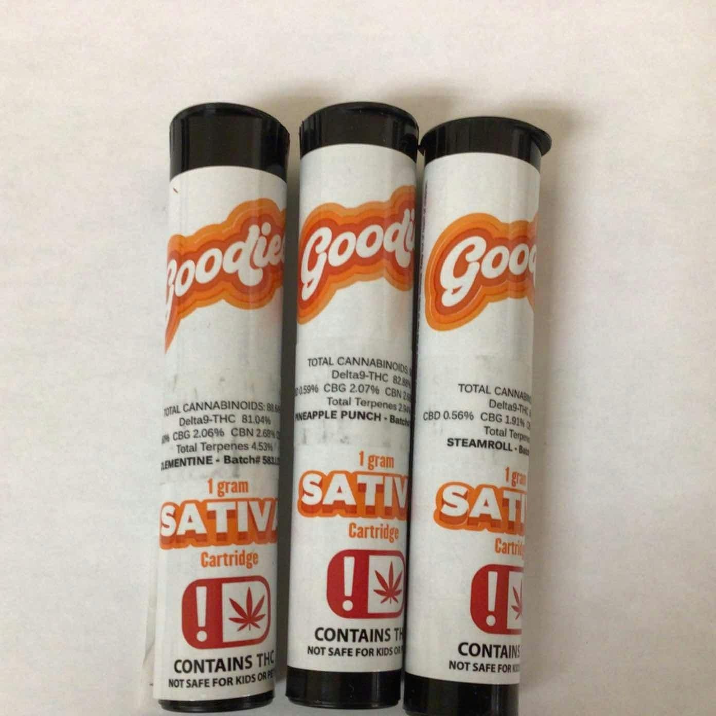 GOODIES 1 GRAM ( SATIVA ) VAPE CARTRIDGES