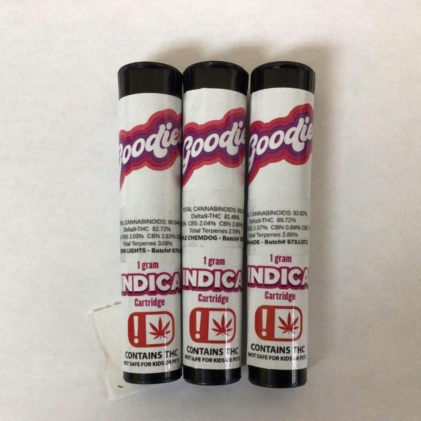 GOODIES 1 GRAM ( INDICA ) VAPE CARTRIDGES