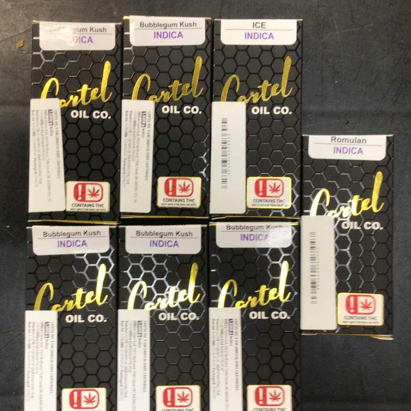 CARTEL OIL 1 GM (INDICA) VAPE CARTRIDGES