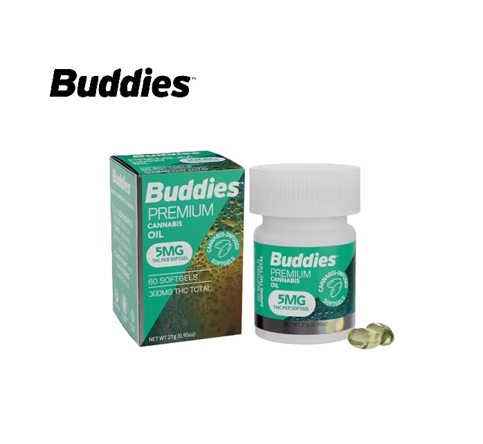 THC SOFTGELS 5MG 60 PACK CAPSULES