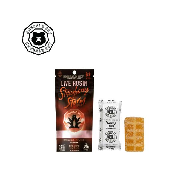 STRAWBERRY STORM 10:1 THC:CBD 100MG LIVE ROSIN GUMMY