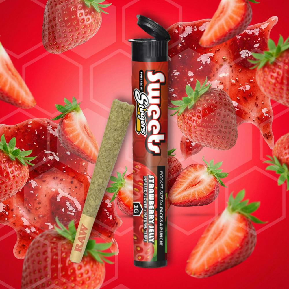 Strawberry Jelly (H) Liquid Diamonds Infused Preroll (1g) at Ideal Craft Cannabis